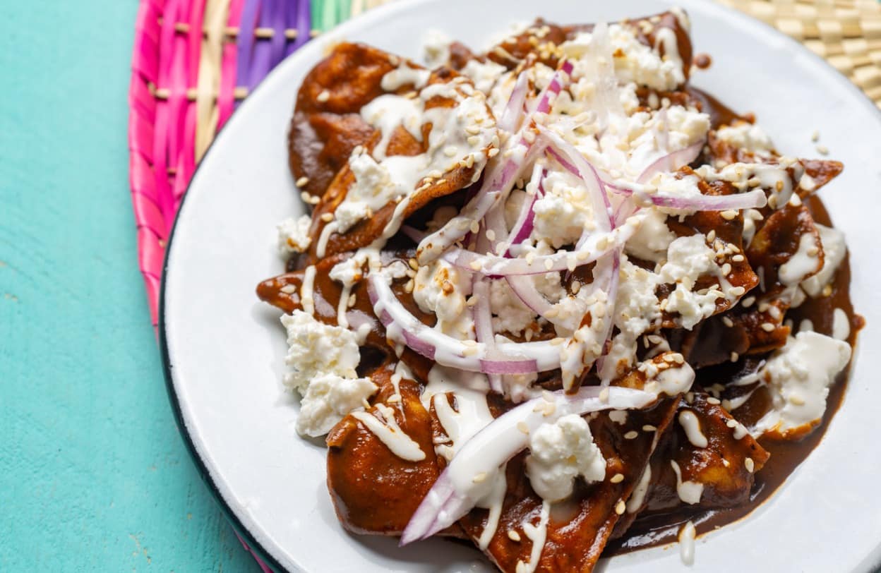 Chilaquiles de Mole al Instante