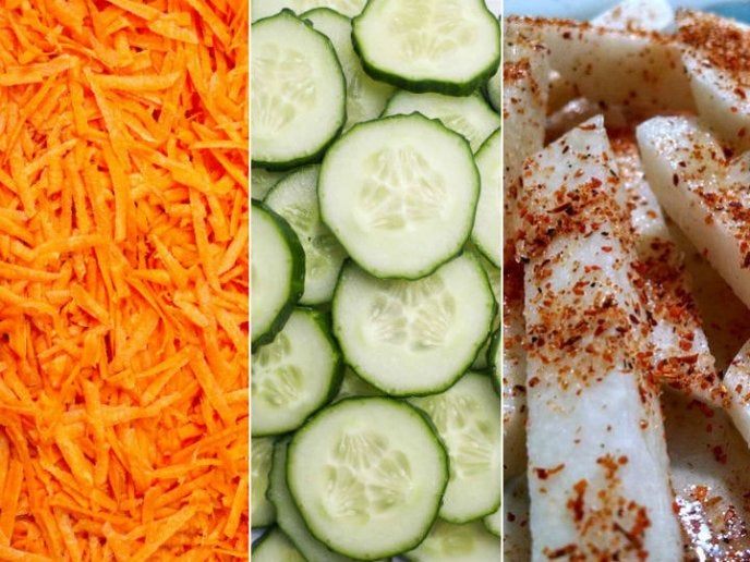 El Clásico Refrescante: Jícama, Pepino y Zanahoria